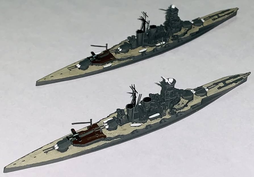 Amazon | HMA 1/2000 日本海軍 第十一戦隊セット (戦艦比叡・霧島