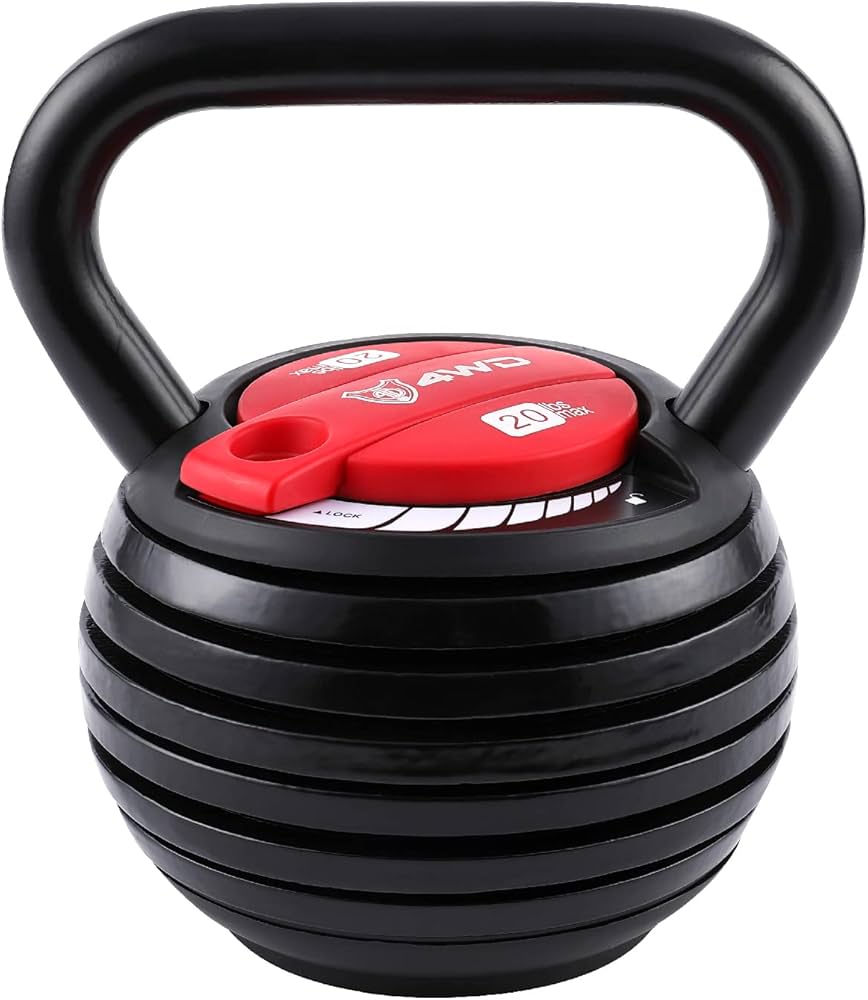 Amazon | 4WD 可変式 ケトルベル 9kg 2個セット 可変式ダンベル