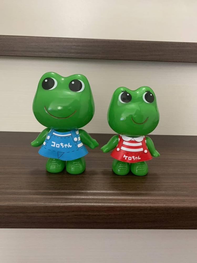 Amazon.co.jp: ケロちゃん コロちゃん 昭和レトロ ソフビ 人形 セット