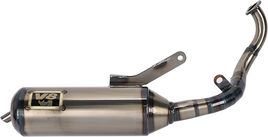 Amazon | ホンダ 用 横型 ディオ V8 チャンバー マフラー ライブディオ