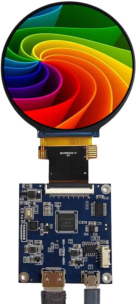 Amazon.co.jp: VSDISPLAY 2.8インチ円形LCDディスプレイ, 480x480