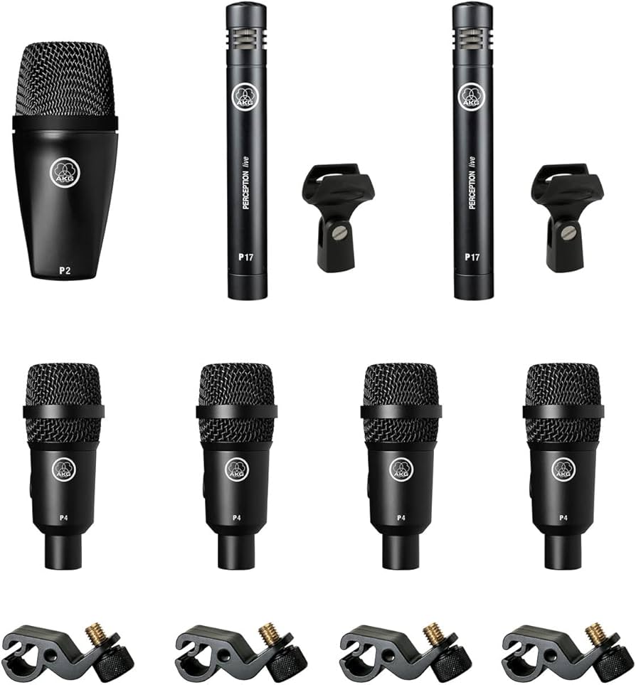 Amazon.com: AKG Drum Set Session 1 Microphone Set : Musical