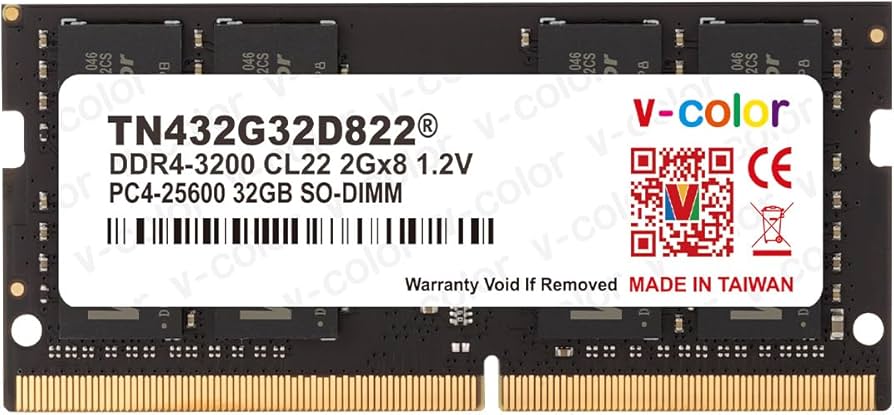 Amazon.com: V-Color DDR4 32GB (32GBx1) 3200MHz CL22 2Rx8 Dual Rank