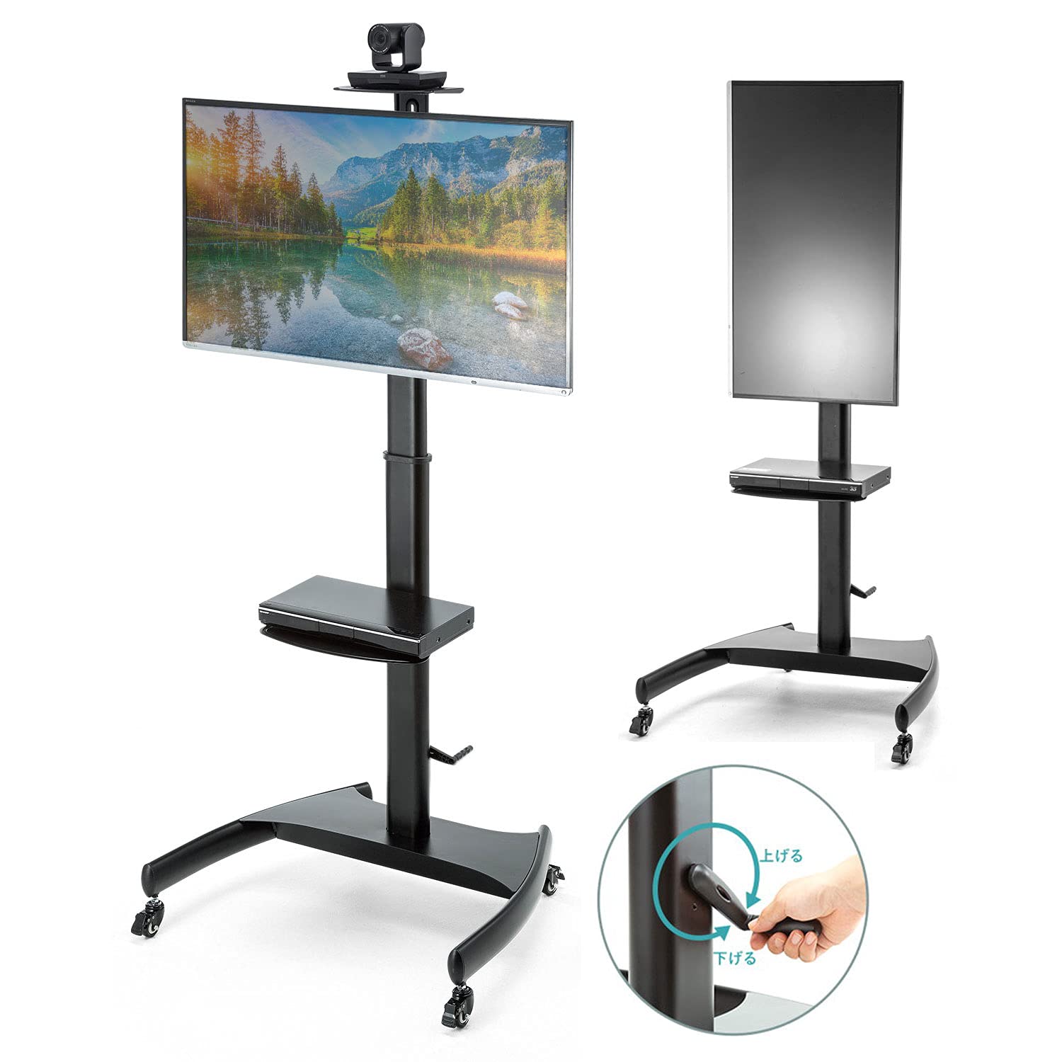 Amazon｜イーサプライ テレビスタンド 32～75インチ目安 耐荷重60kg 高