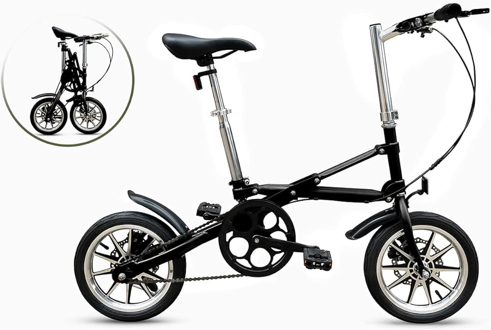 Amazon | ミニベロ 折りたたみ自転車 14インチ CMS ディスクブレーキ 1