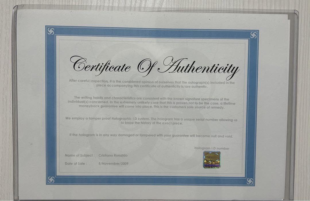 Amazon.co.jp: クリスティアーノロナウド クリロナ 直筆サイン入り