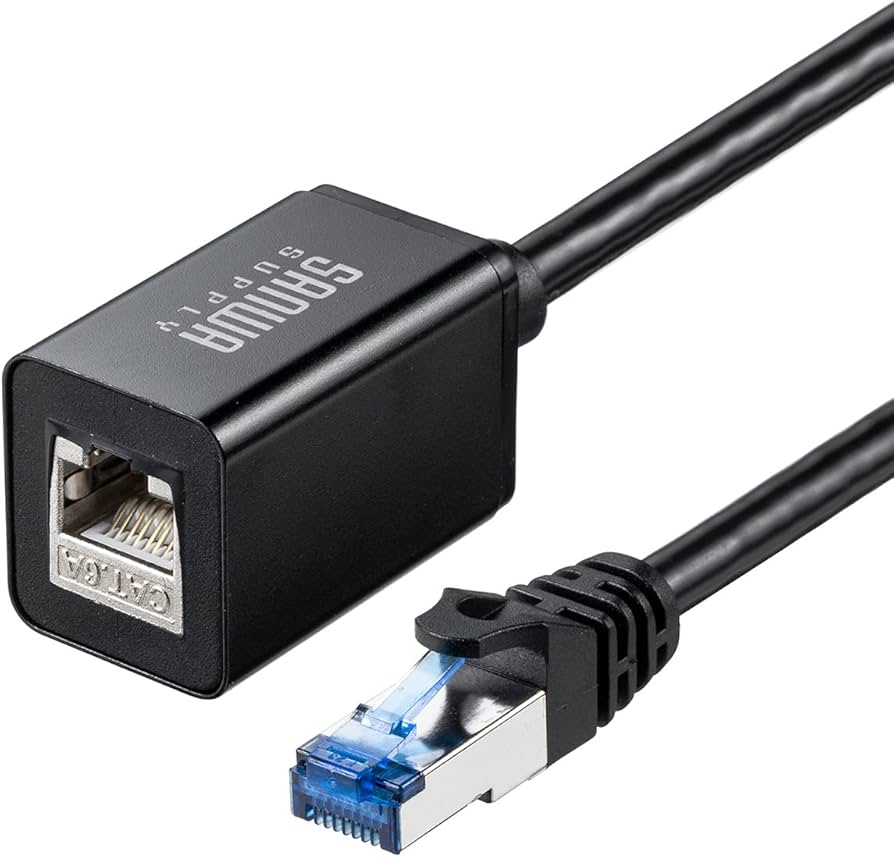 Amazon.co.jp: サンワダイレクト LANケーブル 延長 CAT6A マグネット