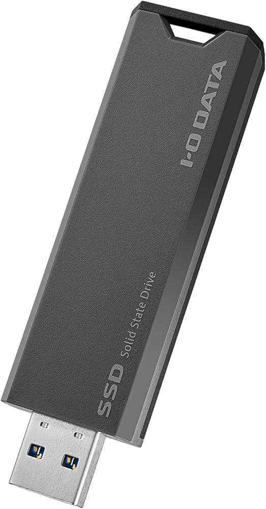 Amazon | IODATA SSD 外付け 1TB グレー×ブラック 小型 スティック