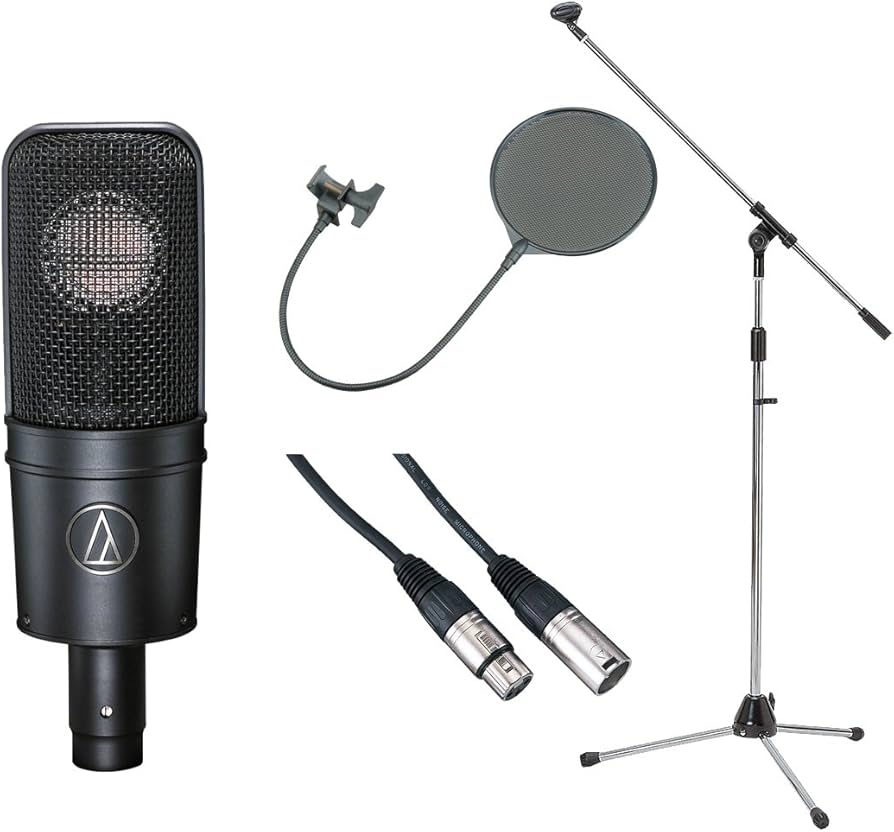 Amazon | AT4040 コンデンサーマイク 【3点セット】 | コンデンサ