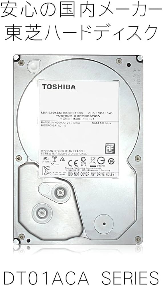 Amazon | 東芝 内蔵 ハードディスク HDD 3.5 インチ Desktop 3TB