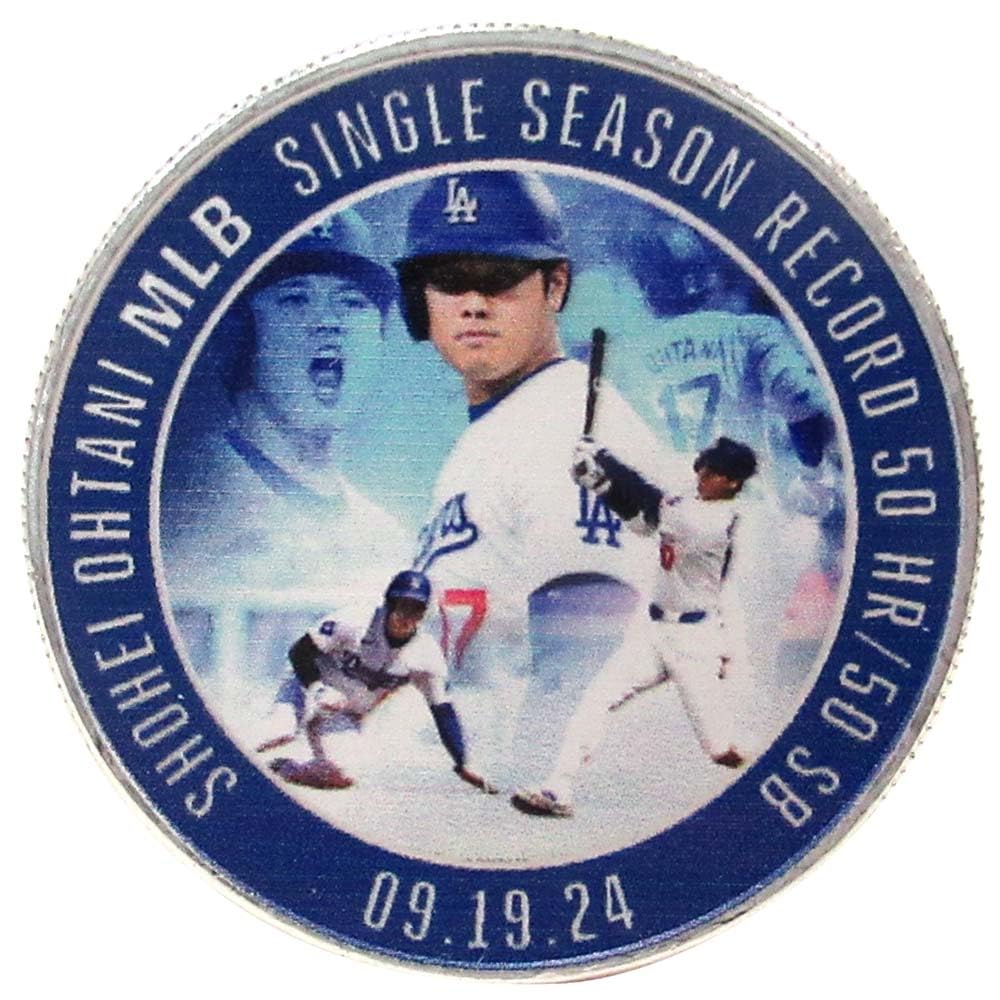 Amazon.co.jp: 大谷翔平選手 50-50 達成記念コイン 限定 シリアル番号