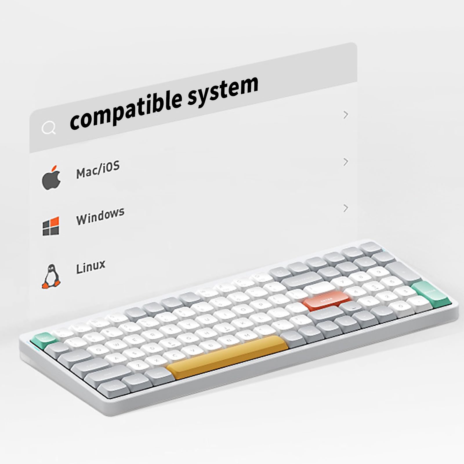 Amazon | nuphy Air96 V2 ワイヤレスメカニカルキーボード、100キー