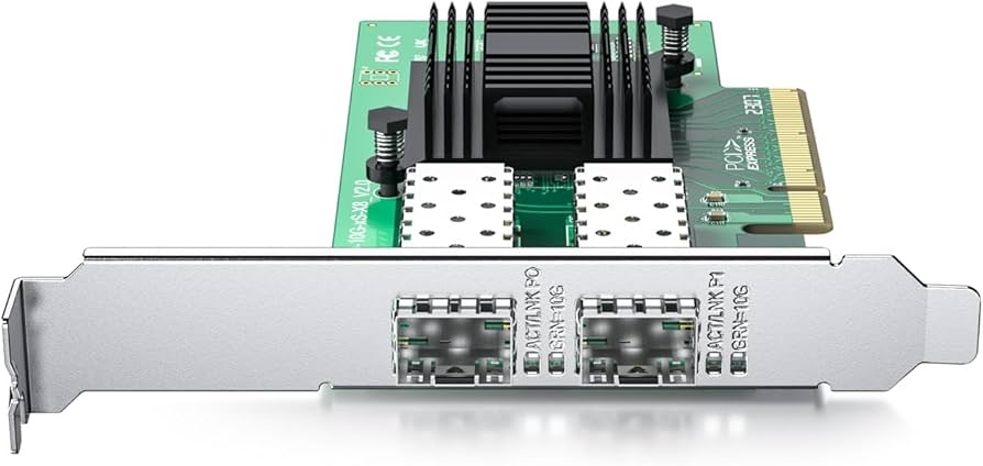 Amazon.com: 10Gtek 10Gb PCI-E NIC Network Card, Dual SFP+ Port
