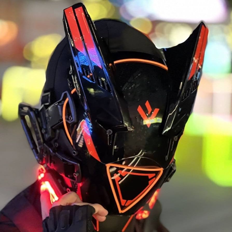 Amazon.co.jp: サイバーパンク マスク ヘルメット コスプレ 男性用 近