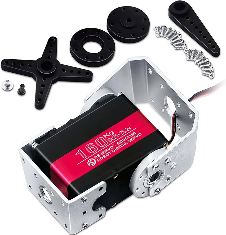 Amazon.co.jp: 160KG ロボットサーボモーター 24V 高トルク スチール