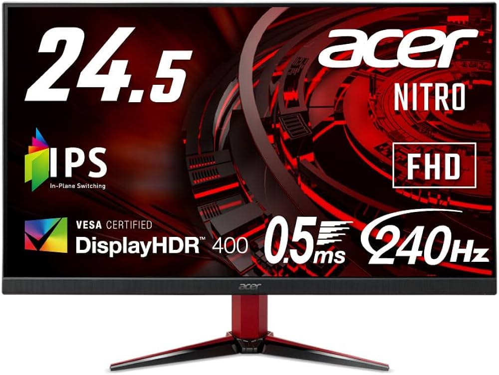 Amazon.co.jp: Acer ゲーミングディスプレイ Nitro VG252QXbmiipx 24.5