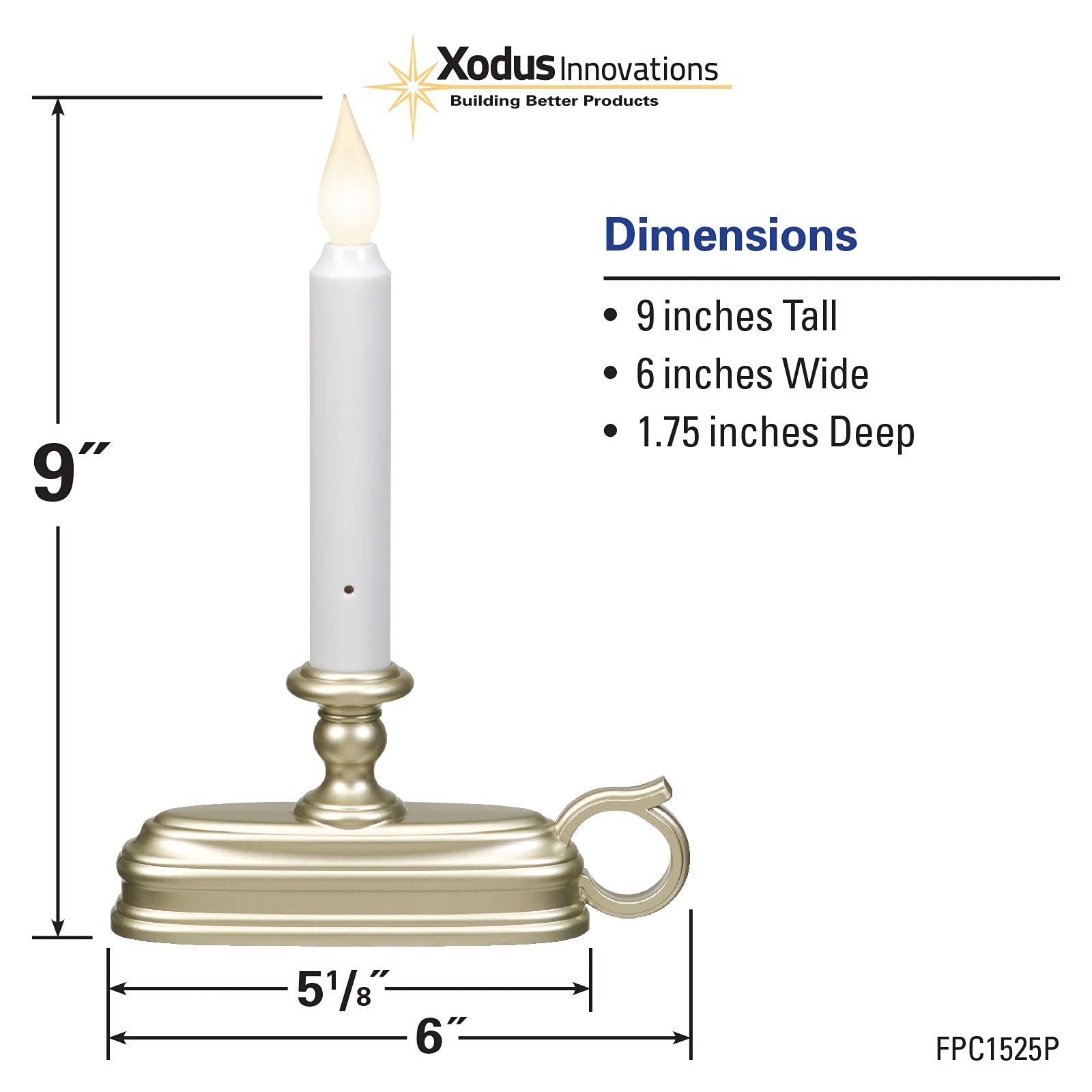 Amazon.com: Battery Operated LED Flameless Window Candle Pewter