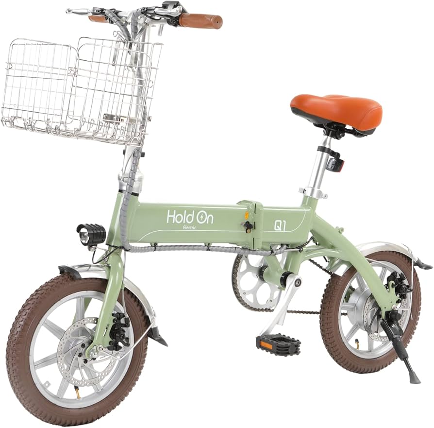 Amazon.co.jp: ホールドオン(Holdon) 電動自転車 折りたたみ 前かご