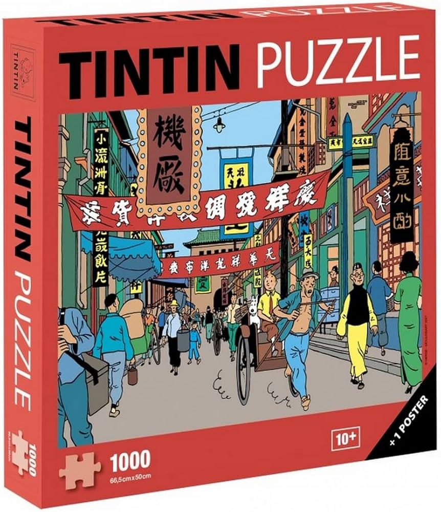 Tintin Streets of Shanghai Jigsaw Puzzle, 1000-Piece : Amazon.com