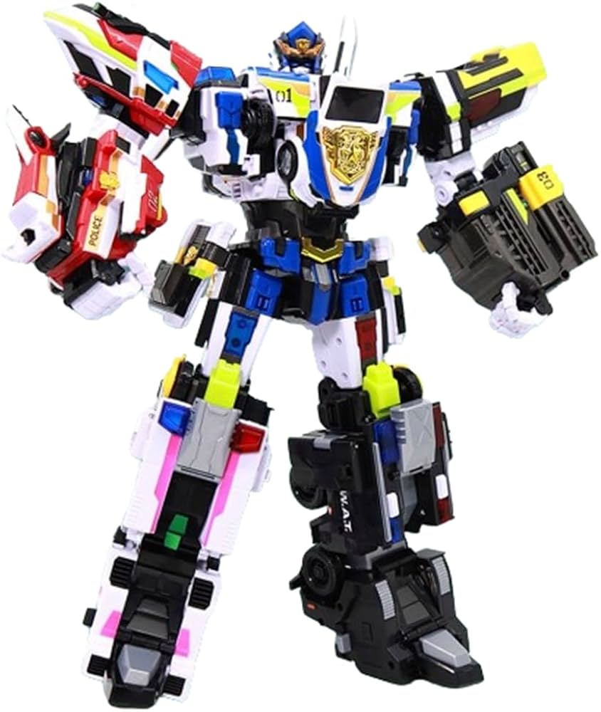 Amazon.co.jp: 最強警察ミニ特攻隊 ジャスティスタイタン 5段変身合体