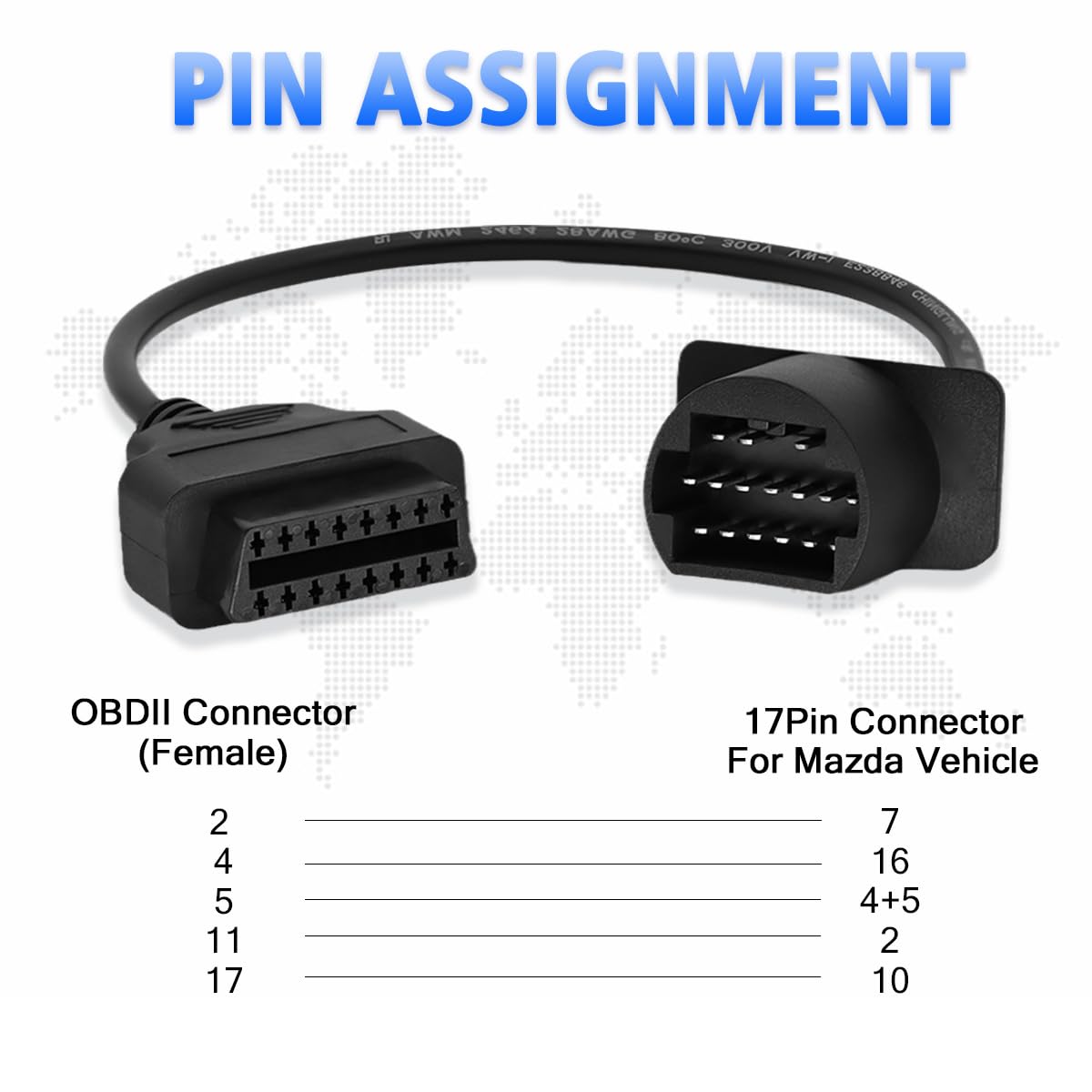 Amazon.com: PARANNIC OBD1 to OBD2 Adapter Cable for Mazda Vehicles