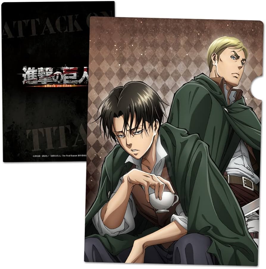 Amazon.co.jp: 進撃の巨人 クリアファイルV[リヴァイ＆エルヴィン