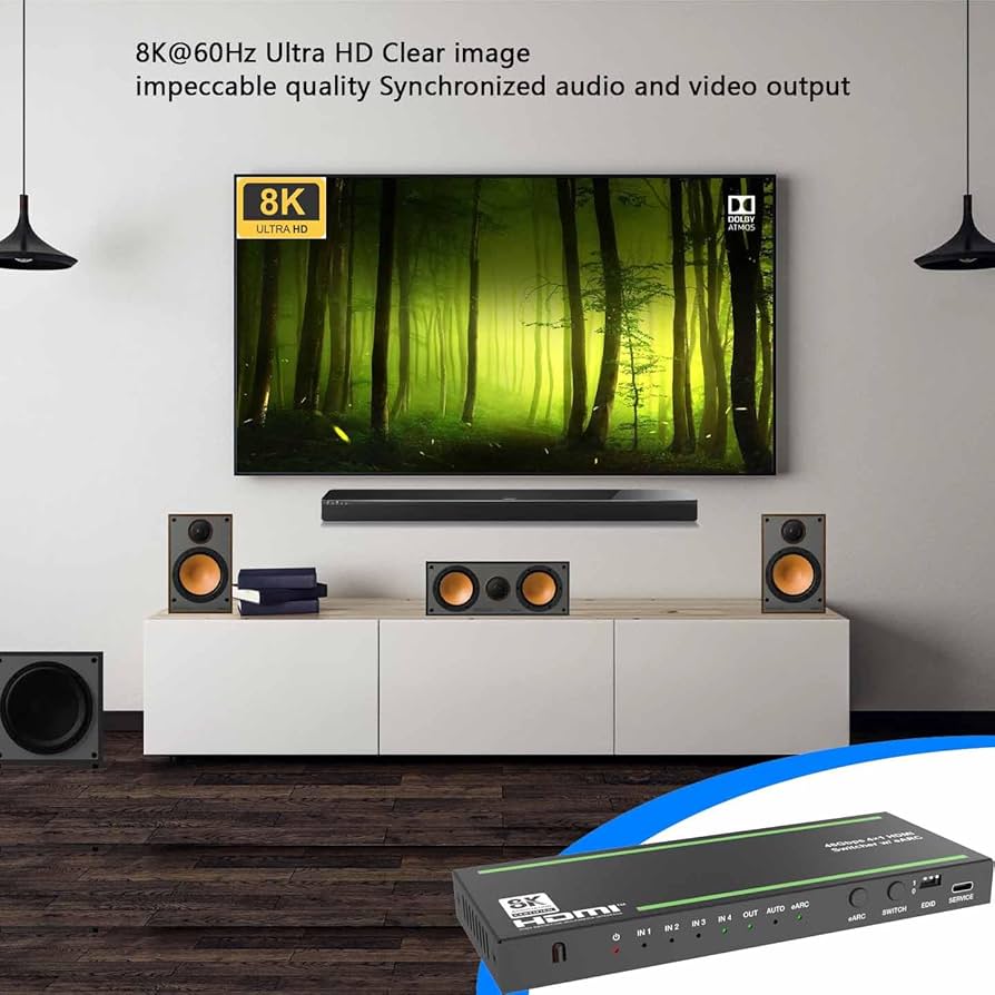 Amazon | BUNGPUNG 8K@60Hz HDMI eARC 音声分離器 アダプター 切替器4