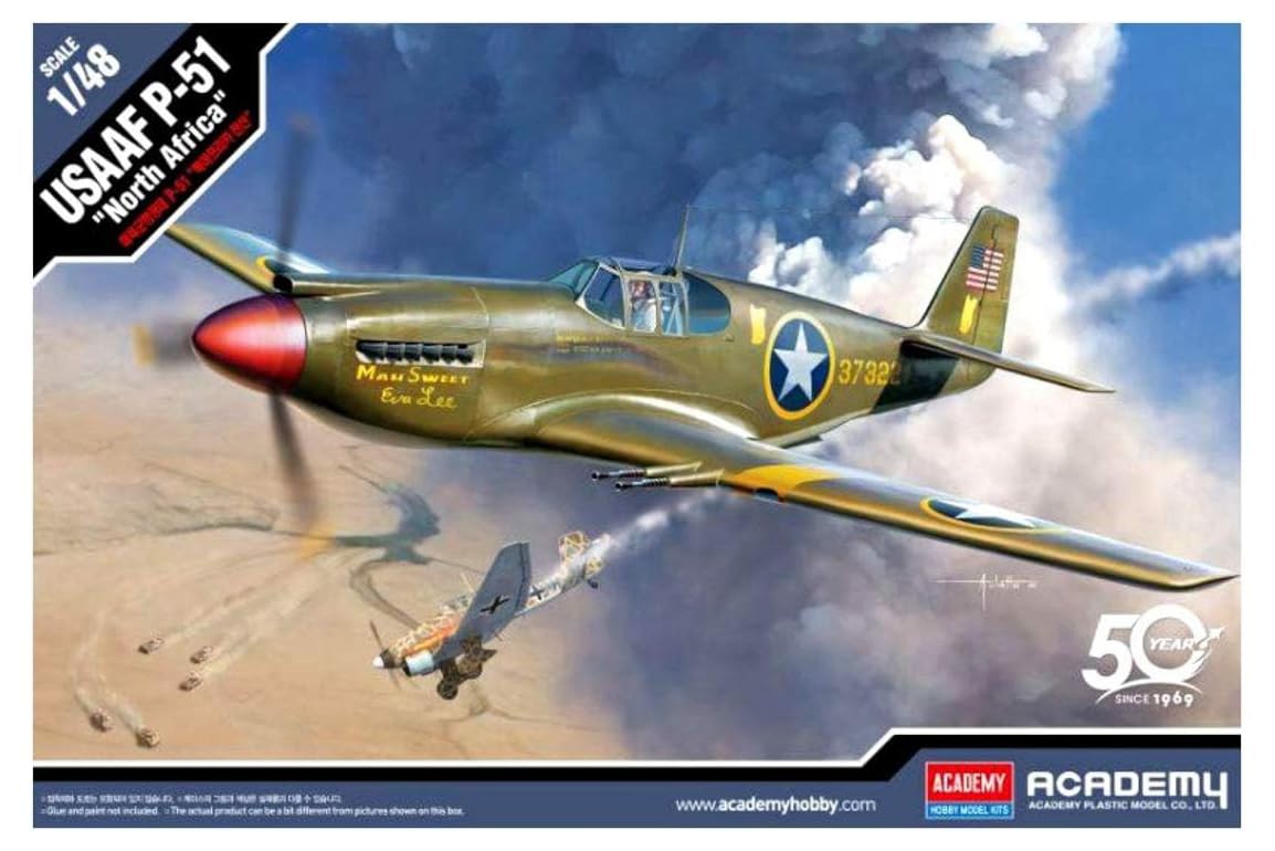 Amazon | アカデミー 1/48 アメリカ陸軍航空軍 P-51 マスタング 北