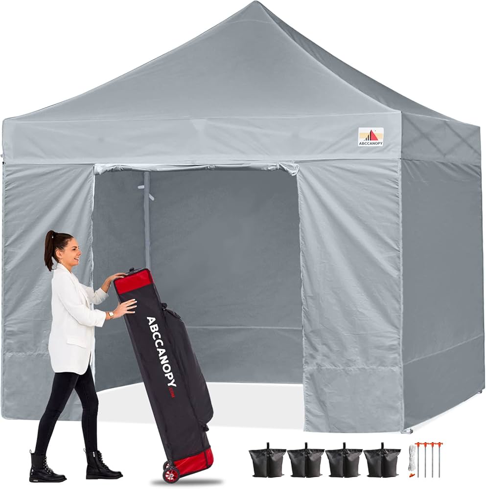 Amazon | ABCCANOPY タープテント 3mx3m 2.5mx2.5m 横幕4枚（サイド