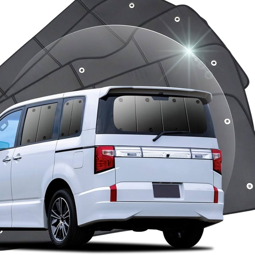 Amazon | デリカ D5 カーテンいらず サンシェード 車中泊 リア用 5枚