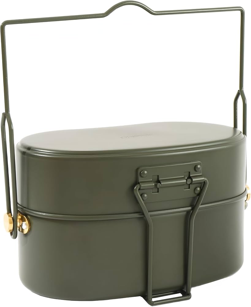 Amazon | MiliCamp 戦闘飯盒2型 (OD色) 再生産版 自衛隊山岳飯盒弐型 2