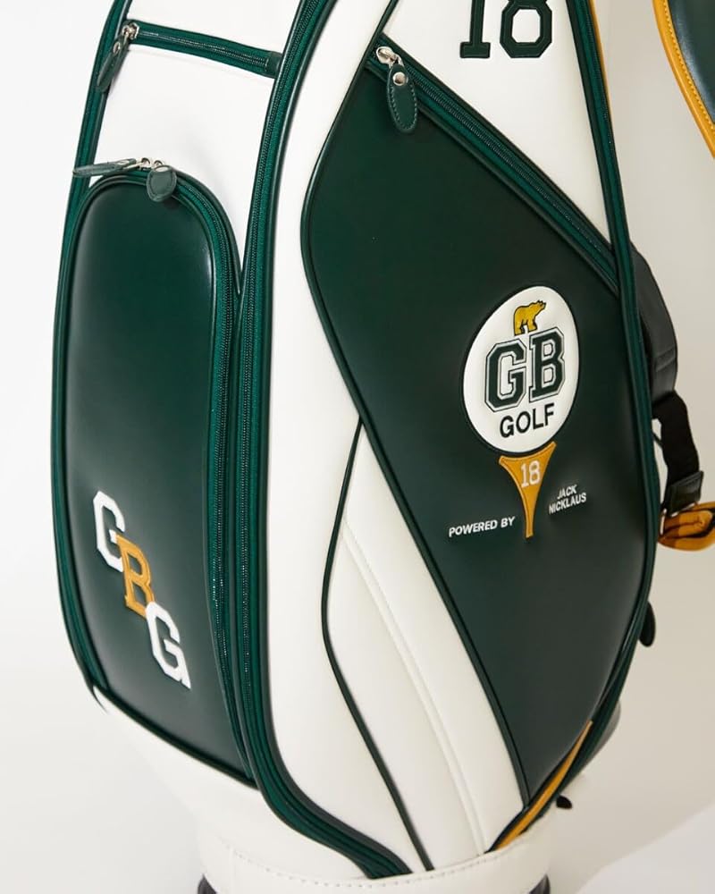 Amazon | [ジービーゴルフ] GBG キャディーバッグ ホワイト×グリーン