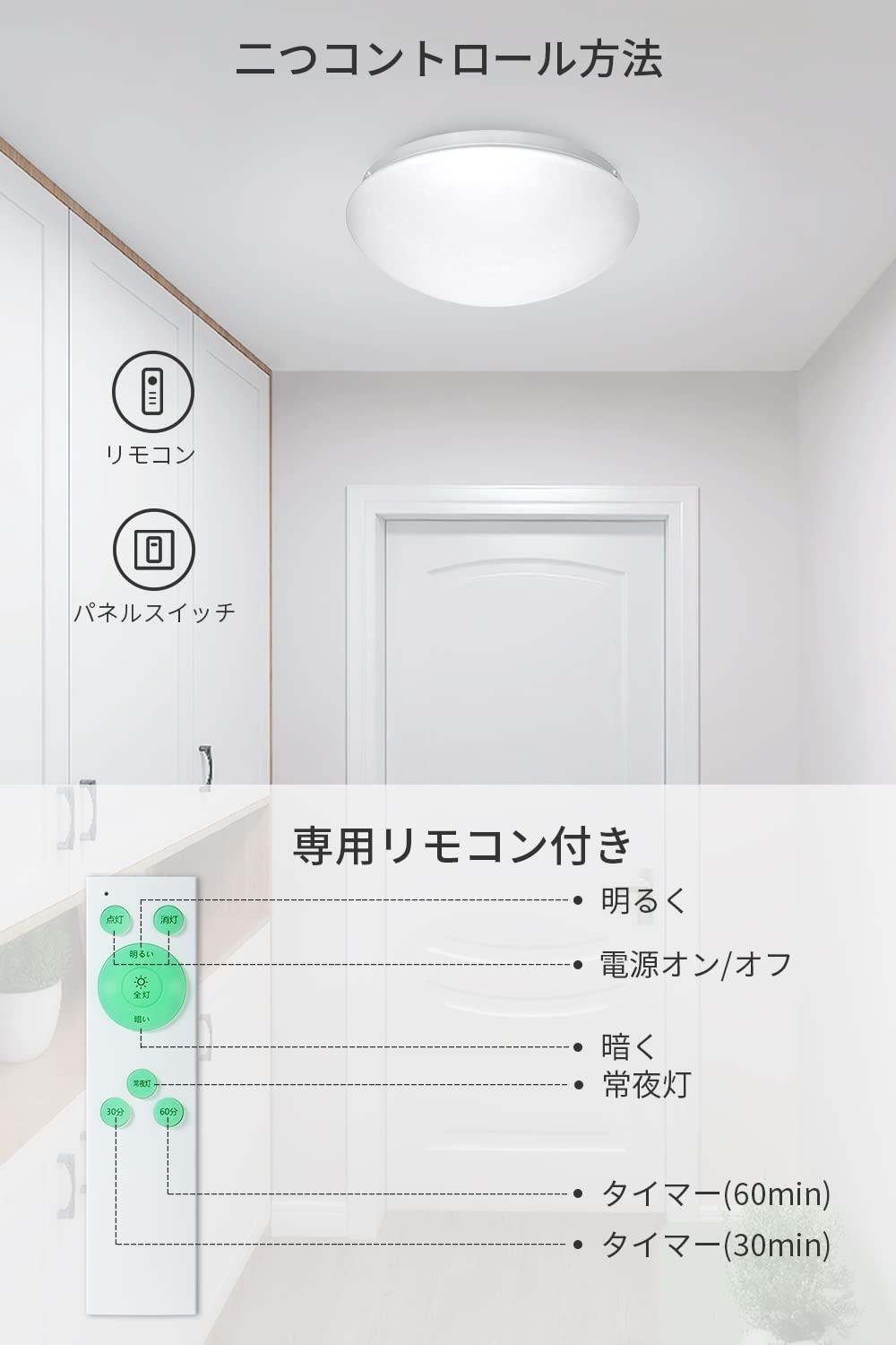 Amazon.co.jp : 【無段階調光 リモコン付き】 シーリングライト 33W 8