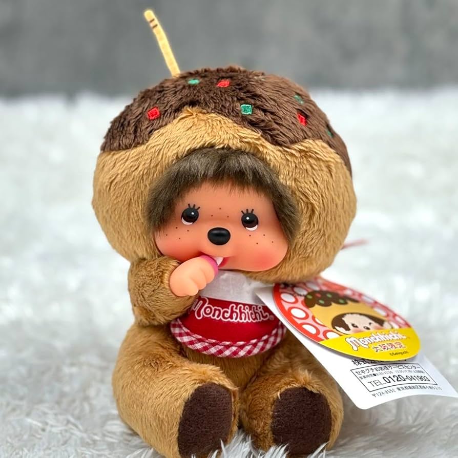 Amazon.co.jp: ?モンチッチ たこ焼き 大阪 限定 ぬいぐるみ : ホーム