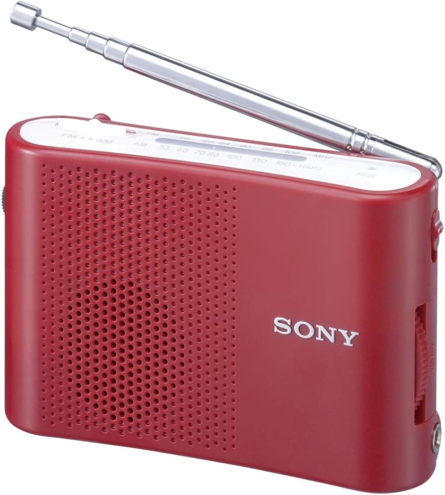 Amazon.co.jp: ソニー FM/AMハンディーポータブルラジオ レッド ICF-51