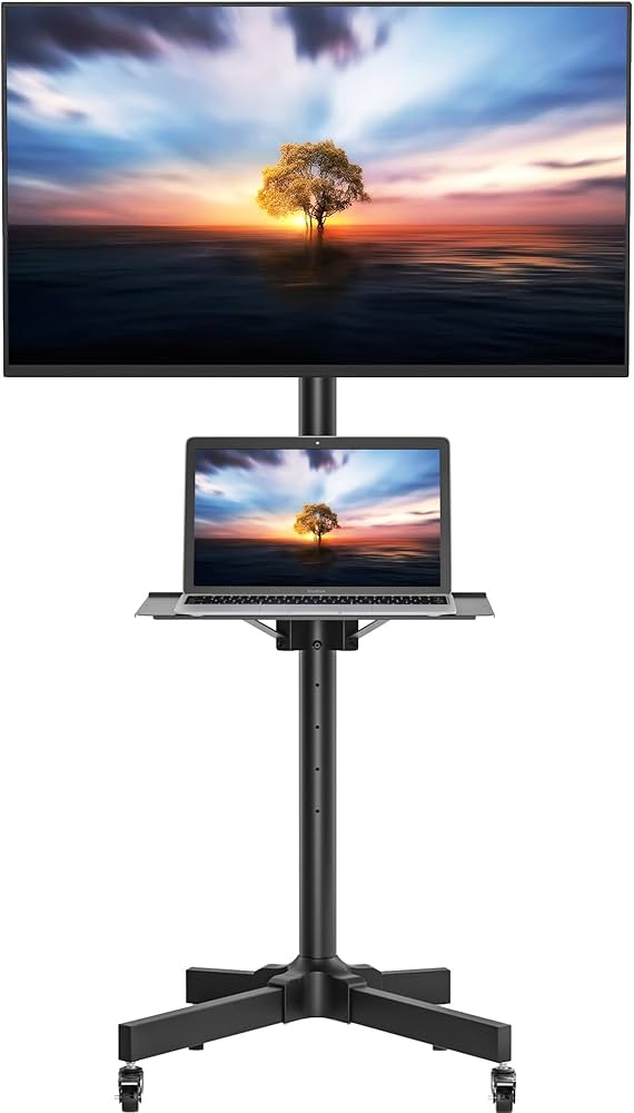 Amazon | 1homefurnit 壁寄せテレビスタンド 移動式 テレビスタンド 23