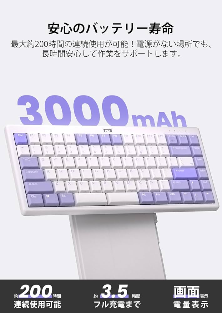 Amazon | NiZ キーボード 【L84】超薄型静電容量無接点 ワイヤレス