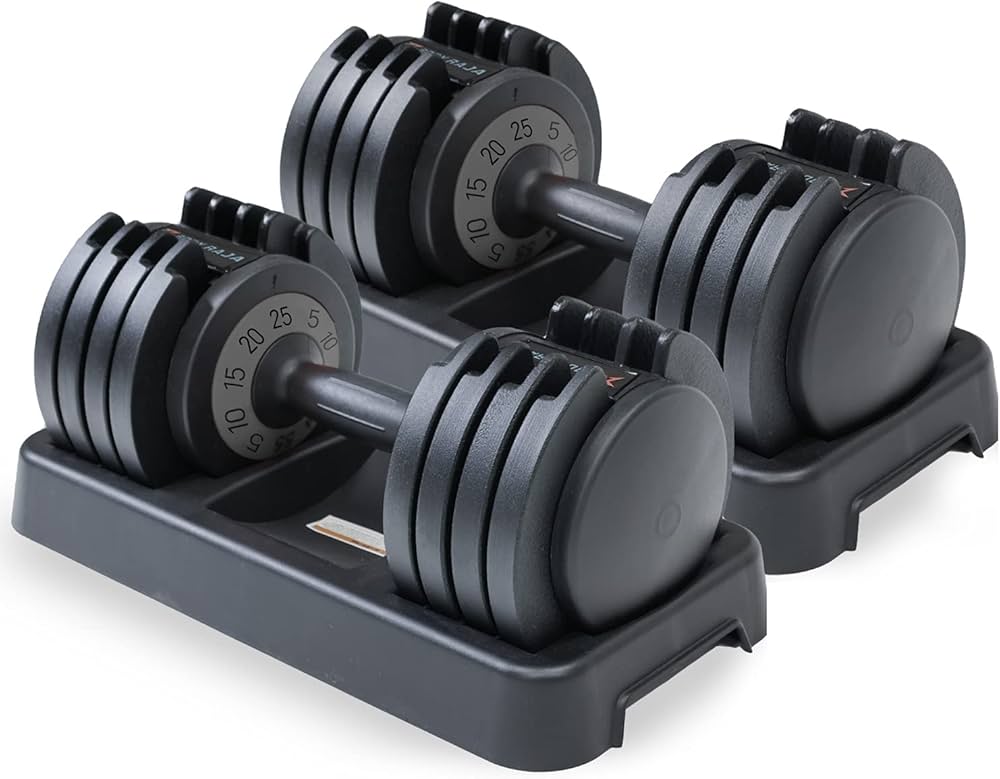 Amazon | BODY RAJA (ボディー ラジャ) ダンベル 可変式ダンベル 25kg
