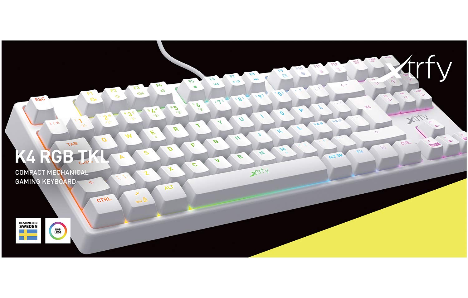 Amazon | K4 RGB テンキーレス ホワイト エディション メカニカル