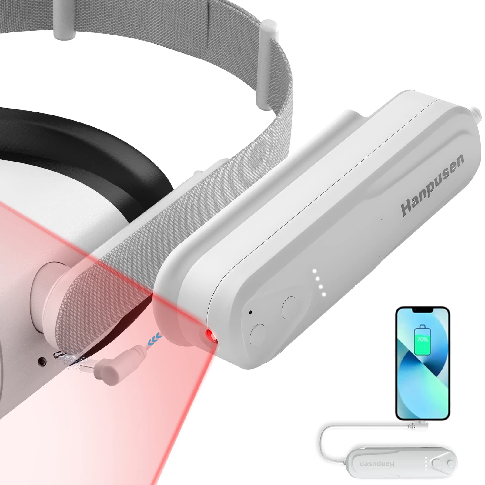 Amazon.com: Hanpusen Battery Pack with Ir Light for Oculus Quest 2