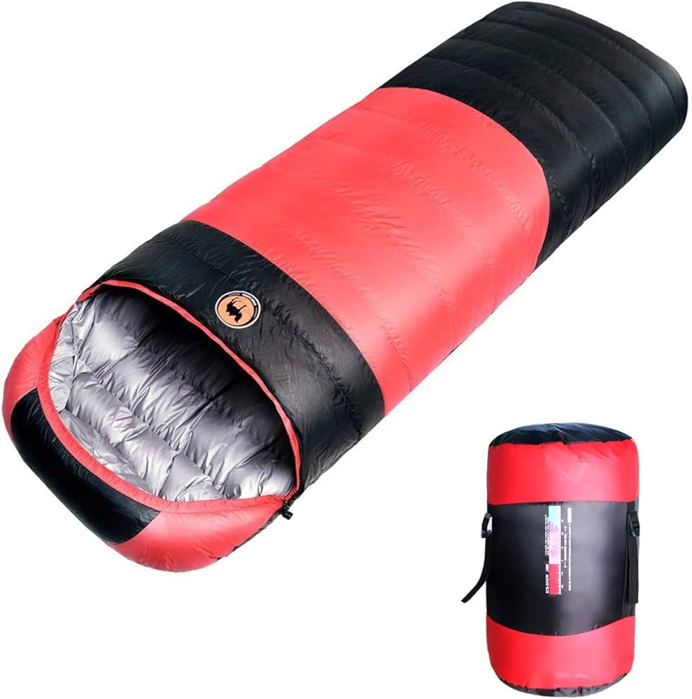 Amazon.co.jp: 寝袋 冬用 高級ダウン シュラフ 封筒型【最低温度-25