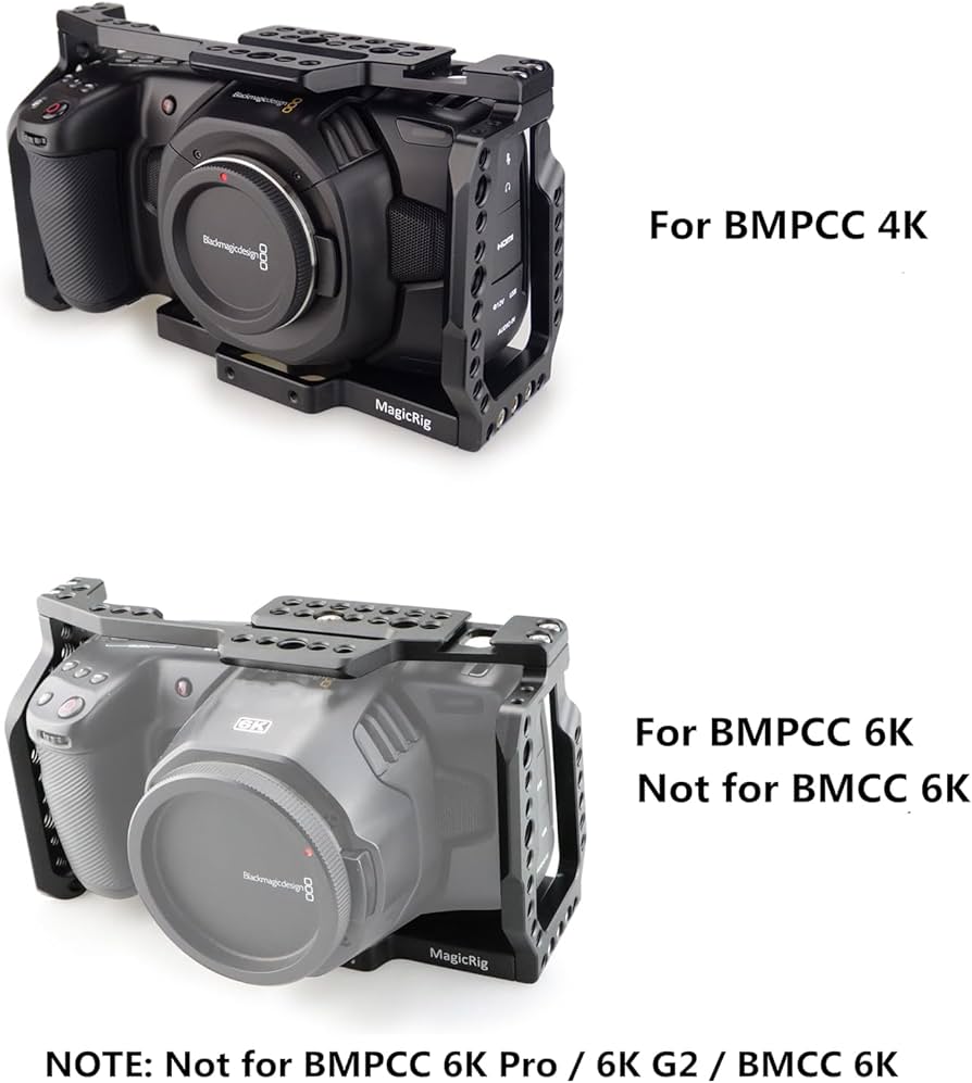 Amazon.co.jp: MAGICRIG BMPCC 4K /BMPCC 6Kケージ トップハンドル付き