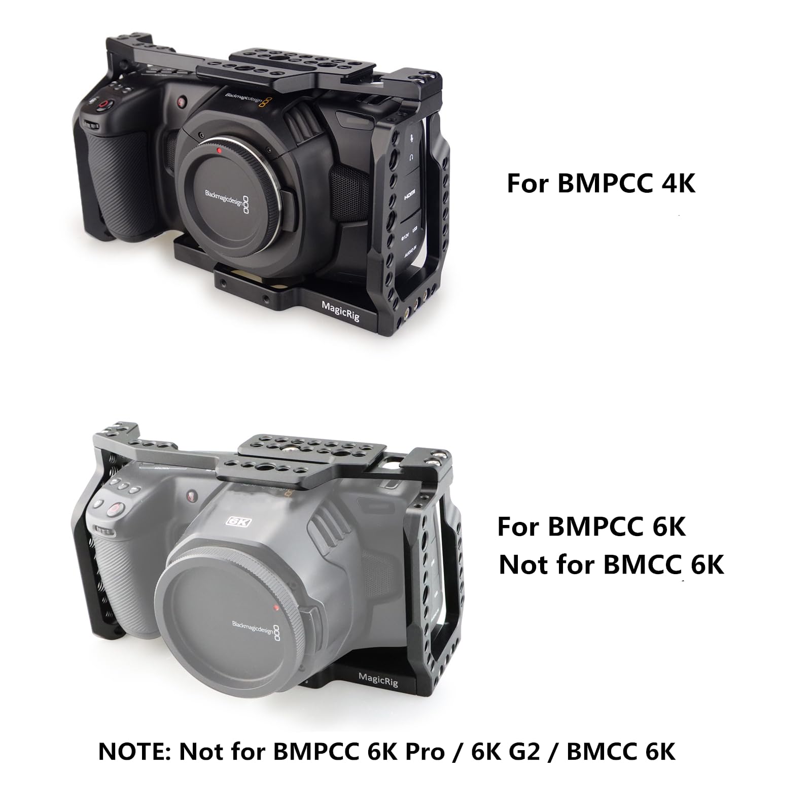 Amazon.co.jp: MAGICRIG BMPCC 4K /BMPCC 6Kケージ トップハンドル付き