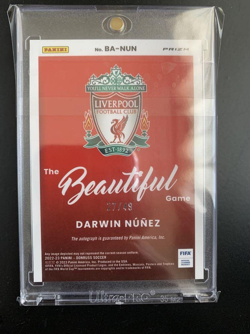 ダルウィン·ヌニェス直筆サインスパイクリヴァプール限定公式芝生付き