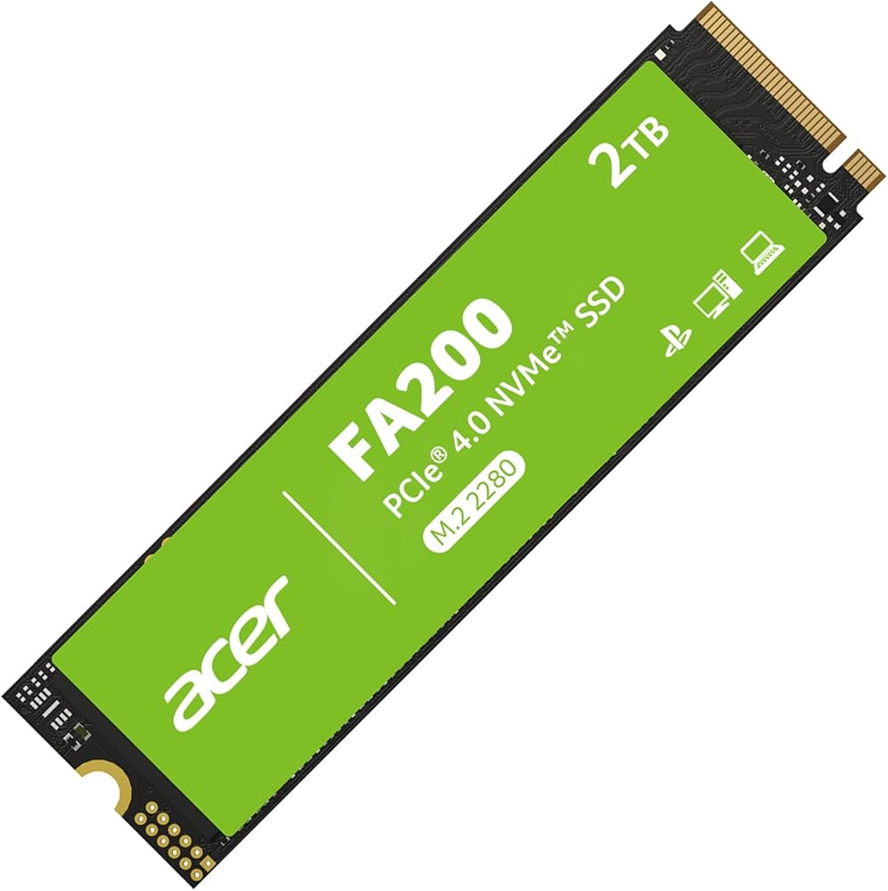 Amazon | Acer M.2 SSD 2TB FA200 NVMe1.4 2280 PCIe Gen4×4 超高速