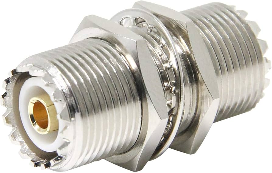 Amazon | M型中継コネクタ 両端M型メス 無線同軸ケーブル接続用