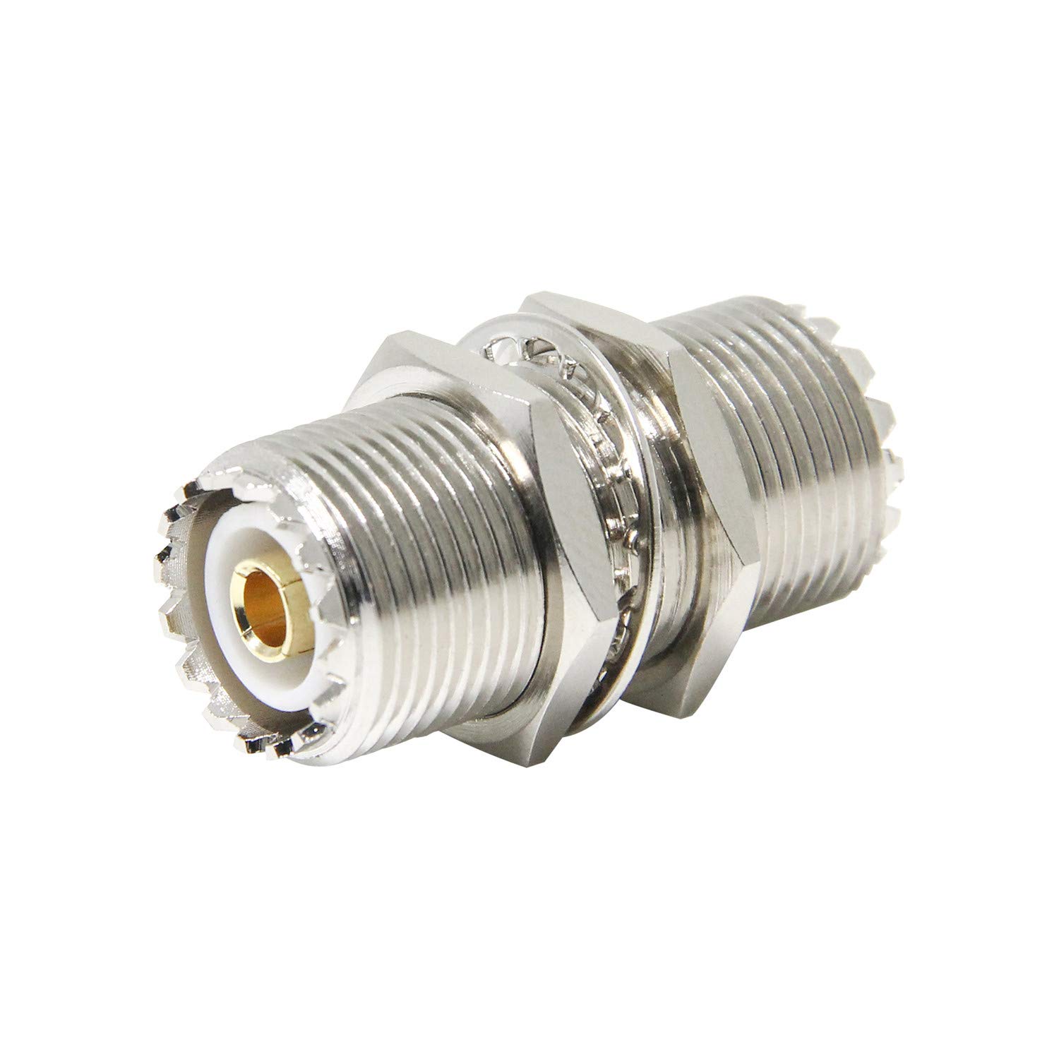 Amazon | M型中継コネクタ 両端M型メス 無線同軸ケーブル接続用