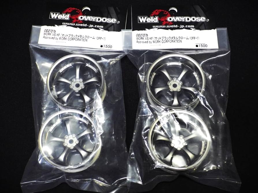 Amazon.co.jp: OVERDOSE WORK VS KF マットブラックメタルクローム OFF