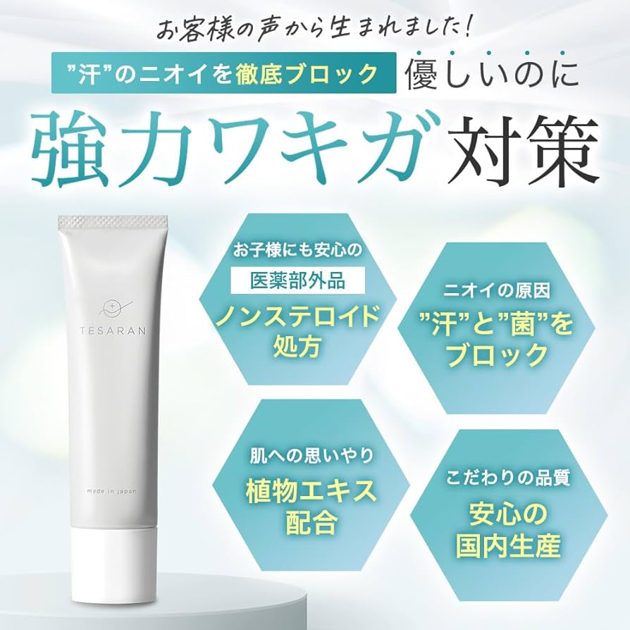 Amazon.co.jp: TESARAN テサランエア 制汗剤 デオドラント ワキガ