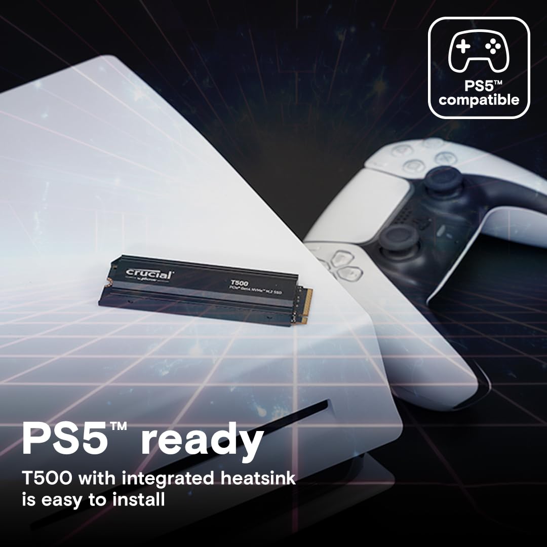 Amazon | Crucial T500 1TB PCIe Gen4 NVMe ゲーミング PS5 SSD